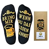 Youcusone Bier Socken, Gekämmter Baumwolle Lustige Socken WENN DU DAS LESEN KANNST BRING...