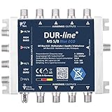 DUR-line MS 5/8 Blue eco Stromspar Multischalter - für 8 SAT Teilnehmer/TV - kein...