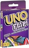 Mattel Games - UNO FLIP Kartenspiel mit beidseitig bedruckten Karten, neuem Twist und...