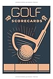 Golf Scorecards: Golf Organizer Scorebook und Scorecard um den Spielstand und Schlagzahl...