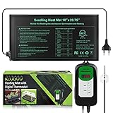 RIOGOO 24 * 52 cm Sämling-Heizmatte und Thermostatregler 68-108 ° F Digitaler...