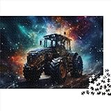 Puzzles 1000 Teile für Erwachsene, Farbkunst-Traktor-Puzzle, Geschenke, Holzpuzzles,...