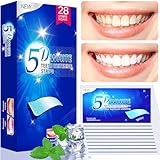 chimoo Whitening Strips,28 Strips Zahnaufhellung Peroxid Frei Teeth Whitening Strips...