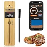 Fleischthermometer Bluetooth Grillthermometer Kabellos Bratenthermometer - Smart Meat...