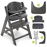 Hauck Kinder Hochstuhl Alpha Plus mit Tablett und Sitzpolster - Mitwachsender Babystuhl...