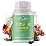 Vitabay Astaxanthin 12 mg Hochdosiert VEGAN - 90 Astaxanthin Softgel Kapseln -...