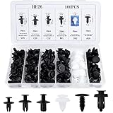 JatilEr 100 Stück Befestigungsclips Auto Clips Set, 6 Arten Türverkleidung Clips Nylon...