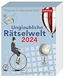 Unglaubliche Rätselwelt Tagesabreißkalender 2024. Tages-Tischkalender 2024 im...