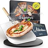 Esprevo® Pizzastein für Gasgrill, Grill & Backofen rund 33cm | 3er Set mit...