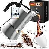 VINTAGENUSS Espressokocher Induktion für 4-6 Tassen - besonders hochwertige Mokkakanne...