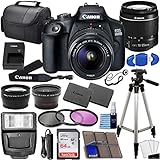 Kamera EOS 2000D (Rebel T7) DSLR mit 18-55 mm f/3.5-5.6 3 Objektiv-Set mit + 64 GB...