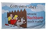 Flaggenfritze® Flagge/Fahne Gott Sieht Alles - 90 x 150 cm