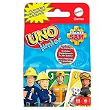 Mattel Games HFC80 - UNO Junior Feuerwehrmann Sam Kartenspiel mit 56 Karten,...