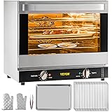 VEVOR Mini Backofen, 66 L Tischbackofen 65-250 ℃ Toastofen 4 Schichten, 58 x 55 x 50 cm...