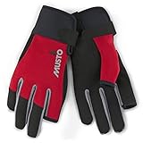 Musto Essential Sailing Yachting und Dinghy Lange Fingerhandschuhe Rot - Erwachsene Unisex...