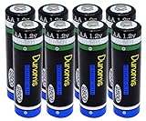 Dunamis 1,2 V AA 2500 mAh NiMH-Akkus, hohe Leistung, geeignet für Digitalkameras,...