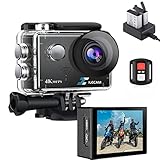 Xile Action Cam 4K20Mp WiFi und 2.4G-Fernbedienung 131FT（40M ）...