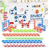 Magicat Premium Magic Snake Set I 12 Schlangen je 24-Blöcke – Perfekt für...