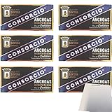 Consorcio Anchoas en aceite de oliva 'Sardellenfilet in Olivenöl' 6er Pack (6x45g Dose) +...