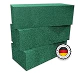 ELES VIDA DAS ORIGINAL Blumensteckschaum - Nasssteckschaum Set 23 x 11 x 7,5 cm Steckmoos,...