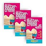 DECOCINO Buttercreme Fertigmischung (3er Set – 3x 250g), zum Einstreichen,...