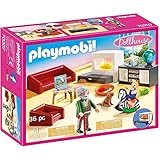 PLAYMOBIL Dollhouse 70207 Gemütliches Wohnzimmer, Mit Lichteffekt, Ab 4 Jahren