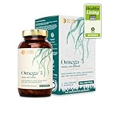 Veganes Omega 3 aus Algenöl | 120 hochdosierte Kapseln für 4 Monate | Eine Kapsel...