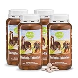 tierlieb Bierhefe-Tabletten | 4X 400 Stück | Einzelfuttermittel für Pferde, Hunde,...