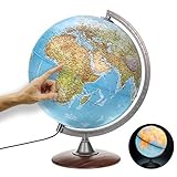 ORBIT Globes & Maps - Leuchtglobus - 30cm Globus mit Holzfuß, Kartenbild 2023...