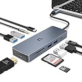 BIGBIG WON USB C Hub, 10 in 1 USB C Hub HDMI mit 4K HDMI Ausgang, TF Kartenleser, USB C...