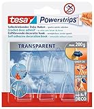 tesa Powerstrips DECO Haken SMALL - Klebehaken für Deko an Glas und Spiegel -...