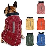 TFENG Reflektierend Hundejacke Brust 54-64cm, Rückenlänge 38cm Hundemantel Warm...