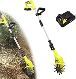 Akku-Motorhacke 20V Gartenhacke Leichter Elektro-Bodenhacke Grubber Arbeitsbreite 10 cm...