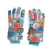 KENANLAN Handschuhe Ski Kinder, 2 STÜCKE Kinder Skihandschuhe Thermische Verdickte...