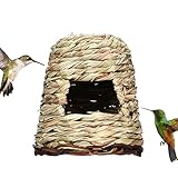 Hängendes Kolibri-Haus | Handgewebtes Kolibri-Nest für draußen | Vogelhaus Nest...