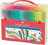 Faber-Castell 155579 - Filzstift Connector, im Koffer, 80-teilig, 1 Stück