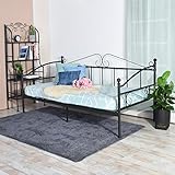 FetiNes Klassisch Tagesbett Gästebett Bettrahmen Einzelbett Metallbett Bettsofa mit...