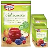 Dr. Oetker Gelierzucker mit Süßungsmittel aus Stevia, 10er Pack (10 x 350 g) - für...