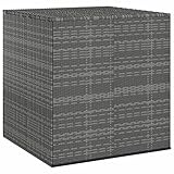 TOYOCC Outdoor Aufbewahrungsboxen, Gartenboxen, Kissenbox, PE-Rattan, 100 x 97,5 x 104 cm,...