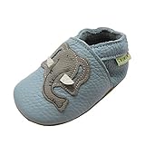 SAYOYO Netter Elefant WeichesLeder Lauflernschuhe Krabbelschuhe Babyschuhe 21/22...