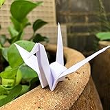 Origami-Kraniche, 15 cm, Weiß, 100 Stück