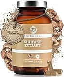 QIDOSHA® Shiitake Extrakt Kapseln, 120 Stk, 1000 mg Shiitake Dual-Extrakt je...
