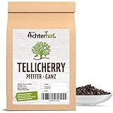 250 g Tellicherry Pfeffer schwarz ganz Premiumqualität aus Indien natürlich...