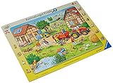 Ravensburger Kinderpuzzle - 06582 Mein kleiner Bauernhof - Rahmenpuzzle für Kinder ab 4...