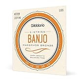 D`Addario Banjo 5-String Phosphor Bronze Medium