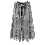 Sunfashion Damen Pullover Locker Halloween Lace Up Cape Kostüm Party Robe Kinder Tüll...