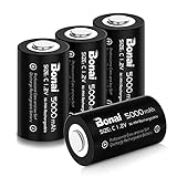 BONAI C Akku 5000mAh Baby C Wiederaufladbar Batterien Hohe Kapazität C Accu NiMH 1,2V C...