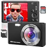 Digitalkamera Autofocus 48MP 4K Fotoapparat mit 32GB SD-Karte 16X Digitalzoom...