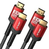 JSAUX 8K HDMI Kabel 3Meter 2-Stück | 4K & 8K HDMI 2.1 Kabel 48Gbps High Speed HDMI |...