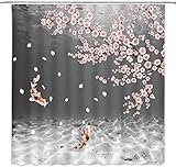 FIBITA Duschvorhang 120 x 200 Japanischer Stil Shower Curtains Japanischer Stil Badezimmer...